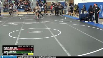 126 lbs Cons. Round 2 - Alexander Koki, Redondo Union Wrestling vs Isaac Herrera, Mira Costa High School