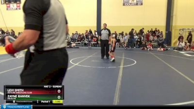 Round 1 - Zayne Ranvek, MN Elite vs Levi Smith, Outlaw Wrestling Club