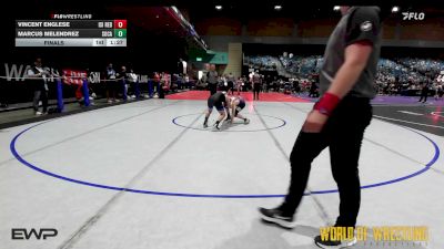 110 lbs Final - Vincent Englese, ISI Wrestling vs Marcus Melendrez, SoCal Hammers