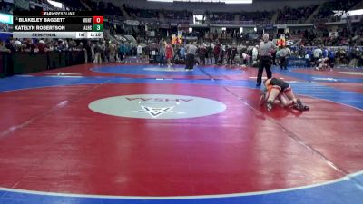 1-5A 132 Semifinal - Blakeley Baggett, Montevallo vs Katelyn Robertson, Alexandria HS
