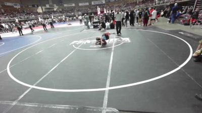 54 lbs Quarterfinal - Azerijah Bonney, Pomona Elite vs Liam Young, Pueblo West Storm