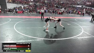 90 lbs Quarterfinal - Landon Meronk, Wittenberg-Birnamwood vs Parker Schenian, X-Factor Elite