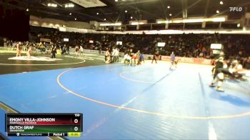 150 lbs Cons. Round 4 - Dutch Graf, Grandview vs Emony Villa-Johnson, Marysville Pilchuck