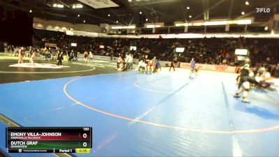 150 lbs Cons. Round 4 - Dutch Graf, Grandview vs Emony Villa-Johnson, Marysville Pilchuck