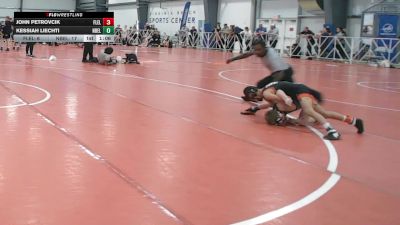 68 lbs Round 4 - 2:15pm Saturday - Kessiah Liechti, Nebraska Elite vs John Petrovcik, Florida Elite