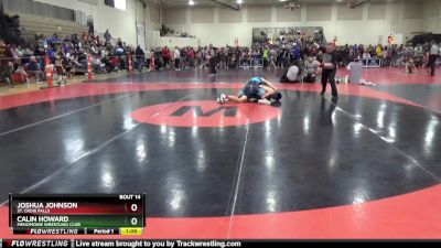 130 lbs Round 1 - Joshua Johnson, St. Croix Falls vs Calin Howard, Menomonie Wrestling Club