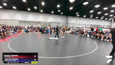 182 lbs Quarters & 1st Wb (16 Team) - Wyatt Ingham, Wisconsin vs Tristan Pekas, North Dakota Blue