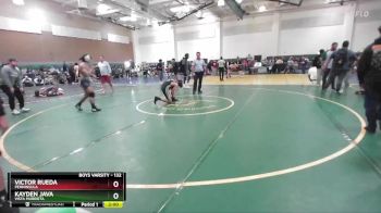 132 lbs Champ. Round 2 - Kayden Java, Vista Murrieta vs Victor Rueda, Penninsula