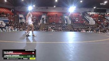 130 lbs Quarterfinal - DJ Clarke, Roundtree Wrestling Academy vs Landon Hawkins, Bulldog Premier Wrestling Club