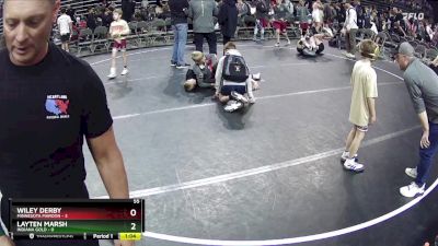 55 lbs Semis & 1st Wrestleback (8 Team) - Wiley Derby, Minnesota Maroon vs Layten Marsh, Indiana Gold