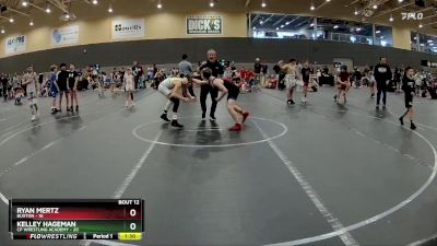 100 lbs Round 4 (6 Team) - Ryan Mertz, Buxton vs Kelley Hageman, CP Wrestling Academy