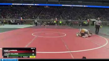 D4-215 lbs Quarterfinal - Logan Sallows, Hudson vs Kory Lambson, Sandusky