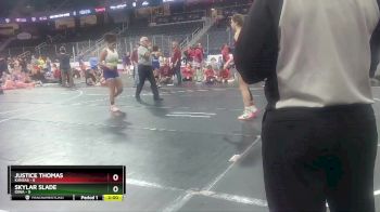 W 152 lbs Round 3 (4 Team) - Skylar Slade, Iowa vs Justice Thomas, Kansas