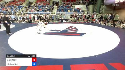 126 lbs Cons 32 #1 - Blake Bartos, OH vs Evan Sanati, VA