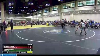 138 lbs Round 2 (10 Team) - Isabel Perez, SOWA vs Koryn Klein, Nebraska Tidal Wave