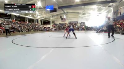 135 lbs Quarterfinal - Emma Vogel, Maize vs Sydney Taylor, Wichita East