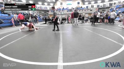 145 lbs Rr Rnd 2 - Kaisley Taber, Hennessey Takedown Club vs Kenzie Hartfield 2, OKC Saints Wrestling