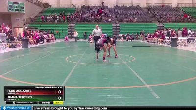 100 lbs Semis & 1st Wb (8 Team) - Juana Tercero, Gilmer vs Flor Arrazate, Jordan