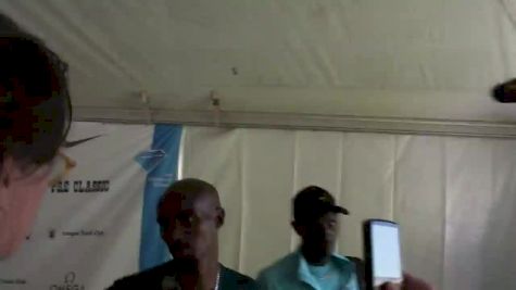 Mo Farah nothing in the tank after 2nd place finish in 5k at Pre Classic 2013