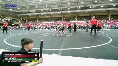 82 lbs Cons. Round 4 - Jonathan Kidwell, Raw vs Max Hewitt, Mulvane Jr. Wrestling Club