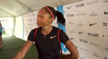 Allyson Felix can't find the speed in 100 at Pre Classic 2013