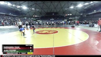 71-75 lbs Round 1 - Alessandra Tovar, Victory Wrestling-Central WA vs Alsea Goldsby, Mat Demon Wrestling Club