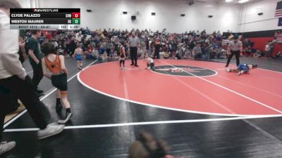 63-67 lbs Round 1 - Weston Maurer, North Star vs Clyde Palazzo, Somerset