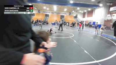 58-61 lbs Cons. Semi - Myah Marciante, Hemet Youth Wrestling Club vs John Campbell Jr., San Clemente Youth Wrestling