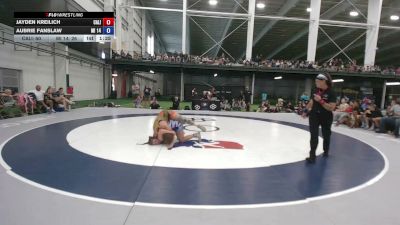 150 lbs Jayden Kreilich, California vs Aubrie Fanslaw, Michigan