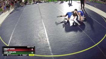 130 lbs Cons. Round 2 - Cody Phillips, Washington vs Finley Davis, Idaho