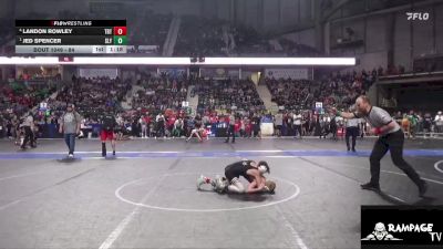 84 lbs Semifinal - Jed Spencer, Slyfox vs Landon Rowley, Topeka Blue Thunder