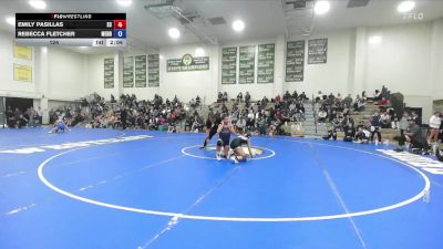 124 lbs Quarterfinals (8 Team) - Rebecca Fletcher, Menlo B vs Emily Pasillas, Snow