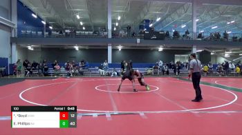 100 lbs Round 2 (6 Team) - Eli Phillips, Bishop Watterson vs *Jeryck *Boyd, Carrollton
