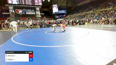 152 lbs Cons 16 #1 - Brock Herman, Ohio vs Devon Magro, Pennsylvania