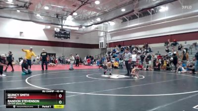 42-46 lbs Cons. Semi - Randon Stevenson, Center Grove WC vs Quincy Smith, Avon WC