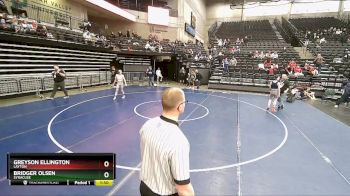 116 lbs Quarterfinal - Bridger Olsen, Syracuse vs Greyson Ellington, Layton