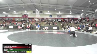 149 lbs Quarterfinal - Isham Peace, Lander vs Matthew Sarbo, Pitt-Johnstown