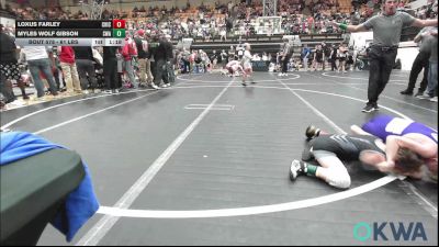 61 lbs Final - Loxus Farley, Chickasha Youth Wrestling vs Myles Wolf Gibson, Shelton Wrestling Academy
