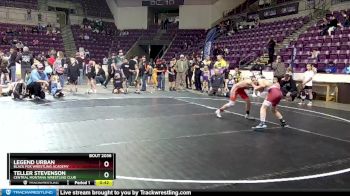 92 lbs Quarterfinal - Legend Urban, Black Fox Wrestling Academy vs Teller Stevenson, Central Montana Wrestling Club