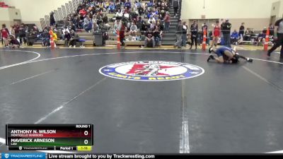 130 lbs Round 1 - Anthony N. Wilson, Monticello Warriors vs Maverick Arneson, LAW