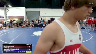 187 lbs Quarters & 1st Wb (16 Team) - Daniel Jackson, Illinois vs Ezrah Schonrog, Rhode Island Gold