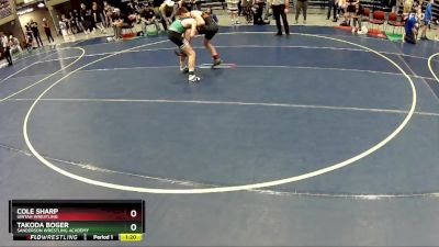 118 lbs Champ. Round 1 - Takoda Boger, Sanderson Wrestling Academy vs Cole Sharp, Uintah Wrestling