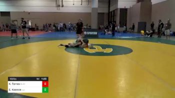 102 lbs Final - Kiano Torres, Black Cat Wrestling Club vs Elias Koonce, Illinois