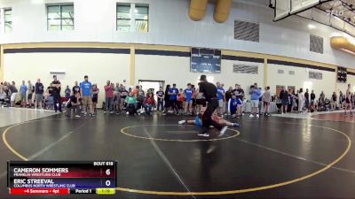 165 lbs Round 2 - Cameron Sommers, Franklin Wrestling Club vs Eric Streeval, Columbus North Wrestling Club