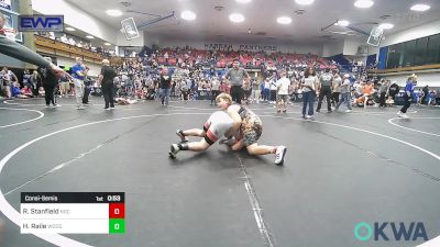 120-131 lbs Consolation - Rhett Stanfield, Norman Grappling Club vs Henry Raile, Woodward Youth Wrestling