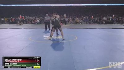 D3-215 lbs Cons. Round 2 - Ethan Hammond, LakeVille Memorial HS vs Jake Gartin, Notre Dame Preparatory School