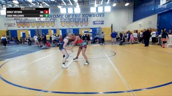 130 lbs Champ. Round 1 - Jada Williams, Mayhem Wrestling Club vs Emily Myers, Coastline Wrestling Academy