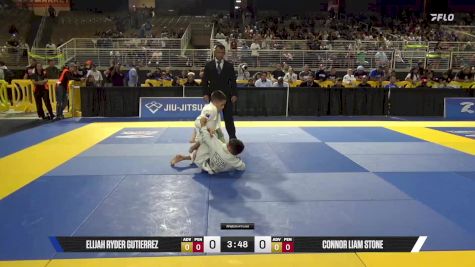 Connor Liam Stone vs Elijah Ryder Gutierrez 2025 Pan Kids Jiu-Jitsu IBJJF Championship