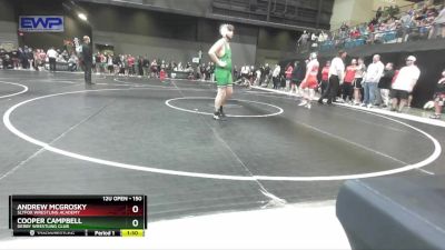 150 lbs Champ. Round 1 - Andrew McGrosky, SlyFox Wrestling Academy vs Cooper Campbell, Derby Wrestling Club