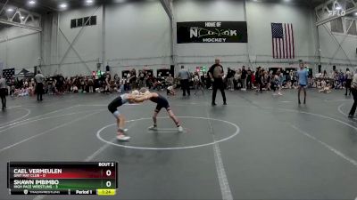 56 lbs Round 1 (4 Team) - Cael Vermeulen, Grit Mat Club vs SHAWN IMBIMBO, High Pace Wrestling